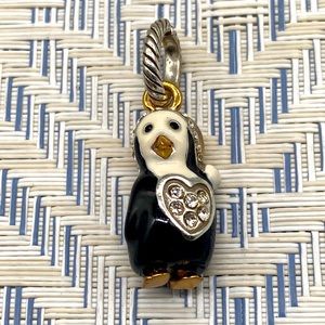 Brighton bead charm for bracelet in a penguin Christmas motif 😀